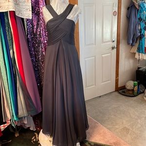 Grey Tucked Gown